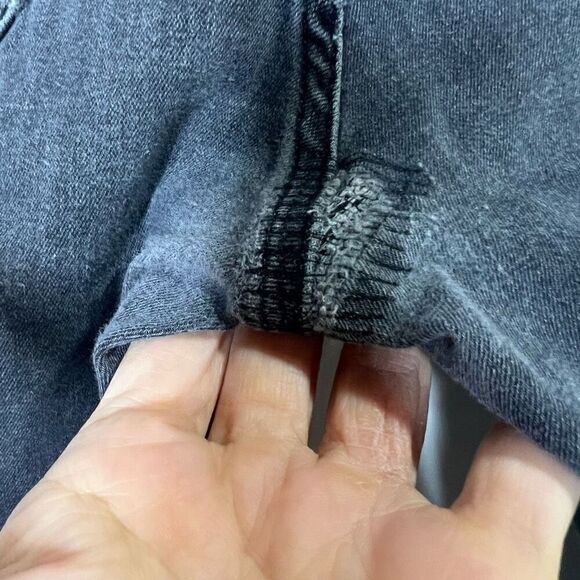 Frame L’ Homme Slim Black Jeans Raw Hem - Picture 6 of 12